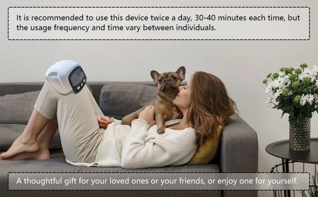 

Беспроводной массажер для терапии красным светом от боли в коленях, плечах, рук, портативная тепловая вибрация 4-в-1 для восстановления мышечных суставов