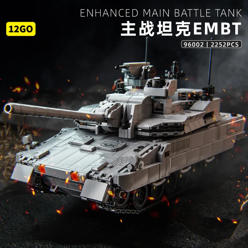 WW2 Military Tanks Building Blocks Toys Sets Panther KF51 T-14 Main Battle Tank Soldier Army Bricks Toys for Children Boys Gifts