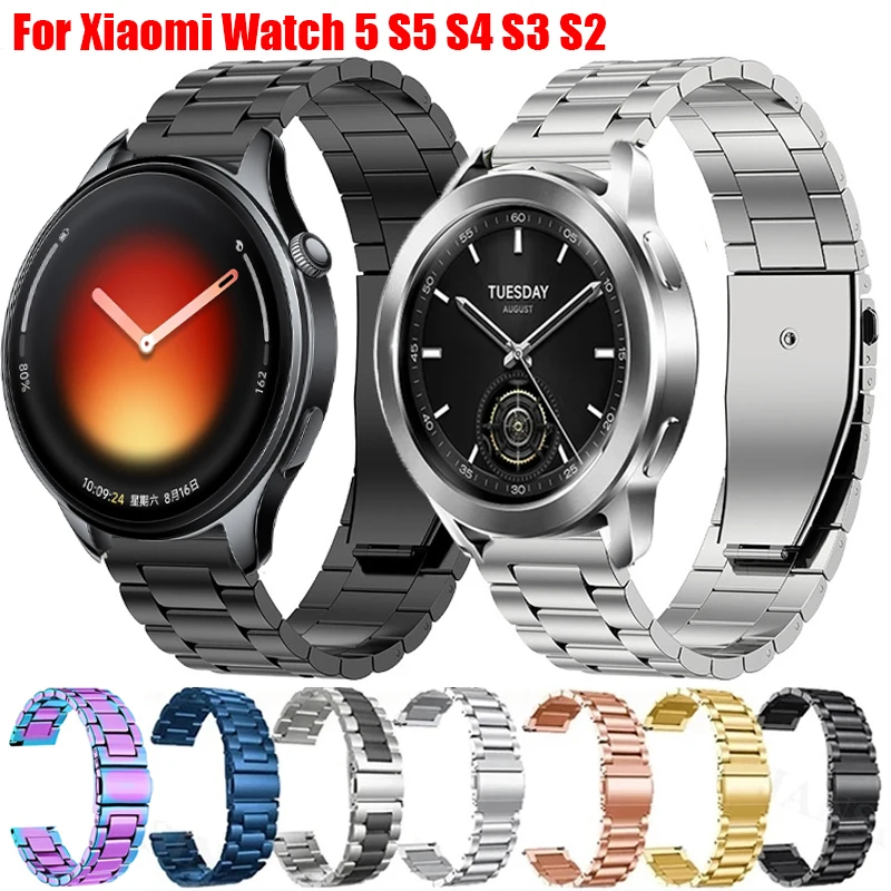 Metal Strap For Xiaomi Watch 2 Pro Mi Watch Color 2 Stainless Steel Band For Xiaomi Watch 5 S5 S4 S3 S2 S1 Pro 22mm Metal Correa