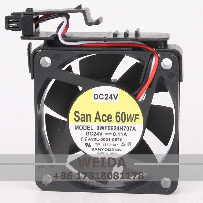 Case Fan for Sanyo San Ace 60WF 9WF0624H707A 60*60*15MM 24V 0.11A Cooling Fan