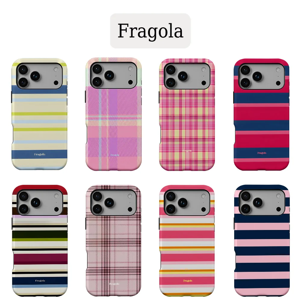 Fragola Coloful Stripes Phone Case for iPhone 17 16e 16 15 1