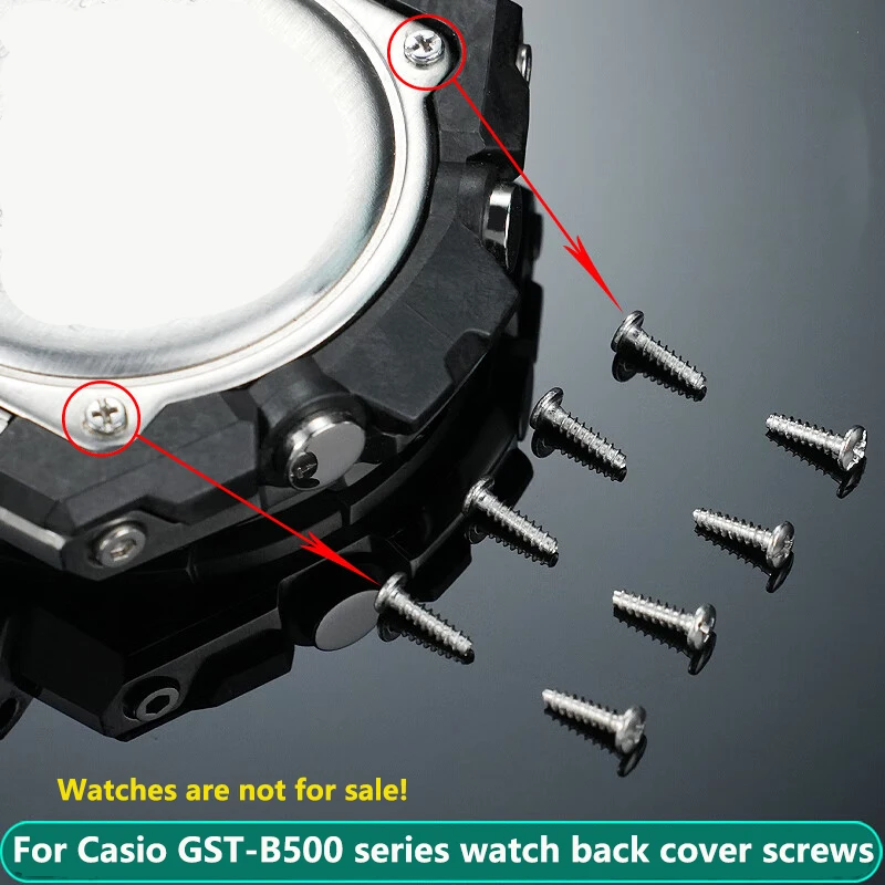 GST-B500 ساعة المسمار الملحقات ل G-SHOCK كاسيو GST-B500 سلسلة ساعة الغطاء الخلفي المسمار الغطاء السفلي الفولاذ المقاوم للصدأ المسمار