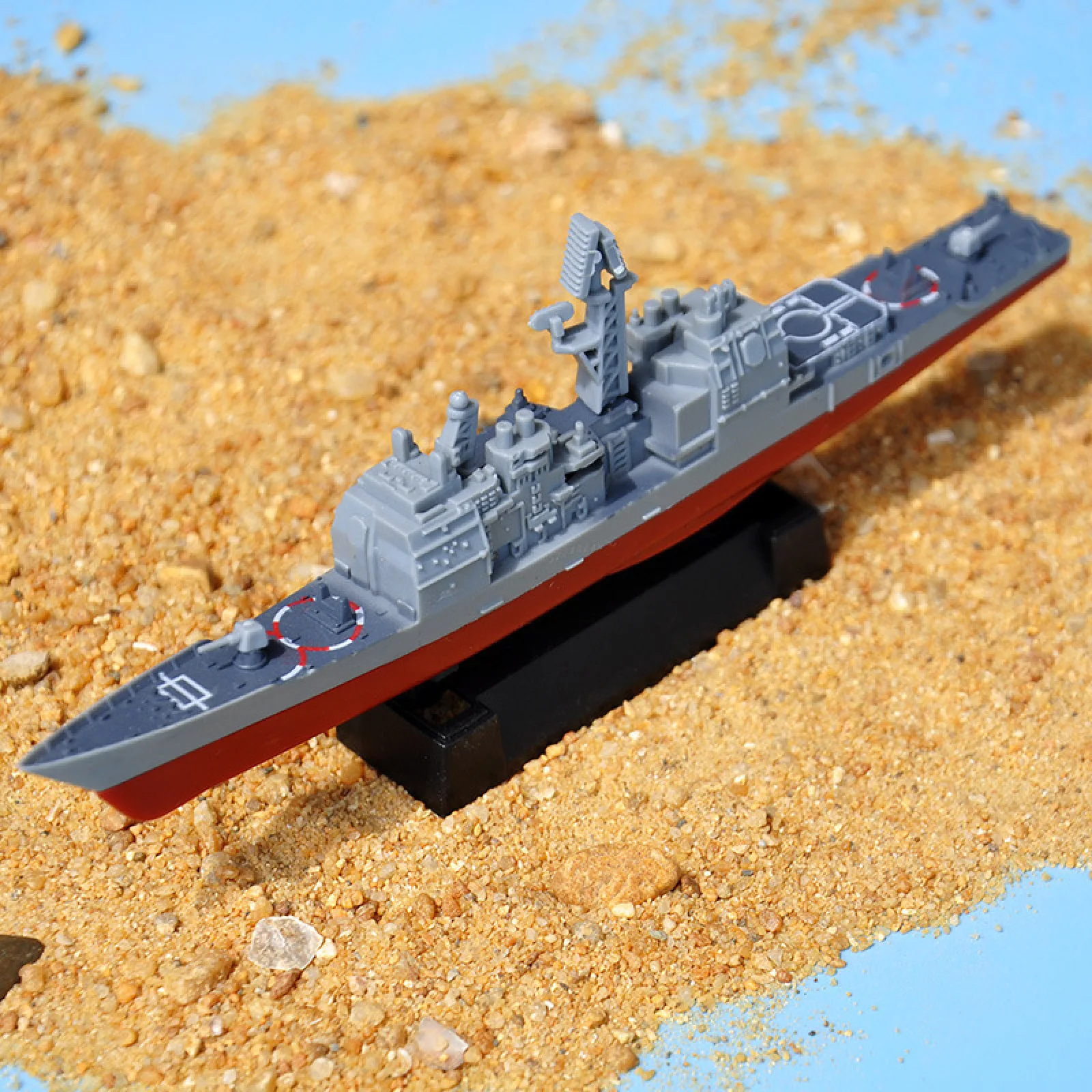 8Pcs Plastic Unassembled Warship Aircraft Carrier Cruiser Destroyer Submarine Model 4D Unassembled Kit Ship Puzzle Military Toys