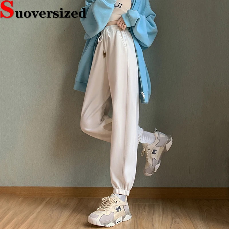 

Women's Casual Jogger Pants Elastic High Waist Harem Pantalones Baggy Ankle-length Sweatpants Spring Fall Fashion New Spodnie