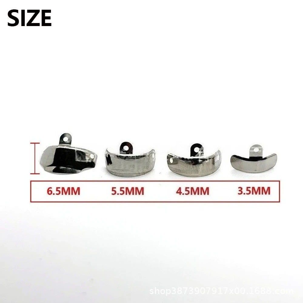 Laboratory Material M4 Buccal Ridges, Perforated Stainless Steel Buccal Ridges, Lab Buccal Ridges, 50 Pieces/box