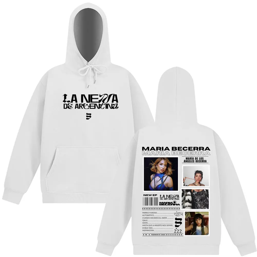 Singer Maria Becerra La Nena Album 2025 Tour Print Hoodie Men Women Fashion Clothing Pullover Winter Loose Fan Gift Sweatshirt #2