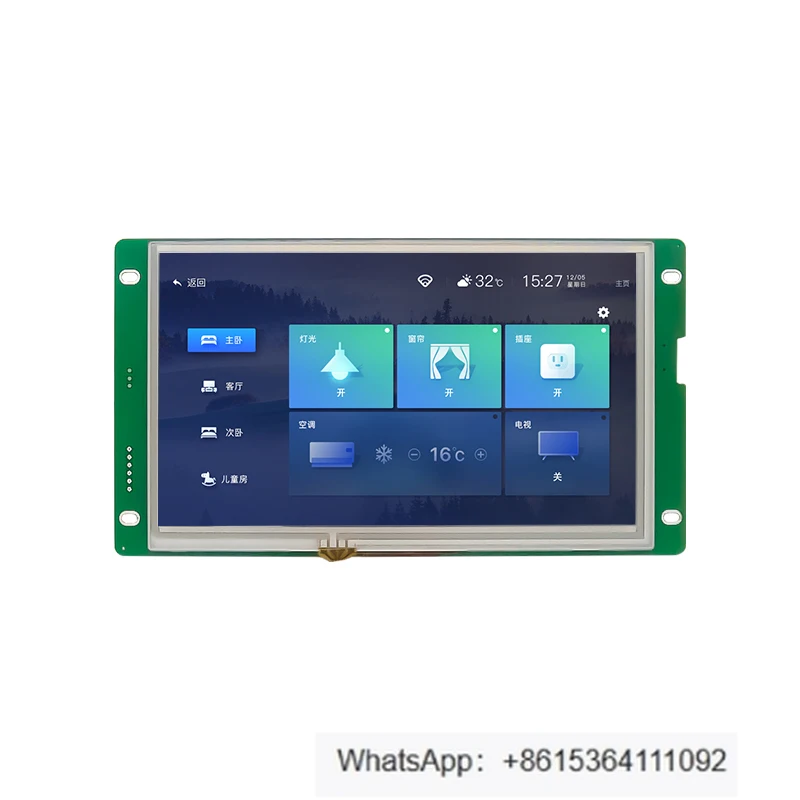 

7-Inch LCD resistive touch serial screen hmi configuration LCD 485 communication WiFi module TFT color screen 1024X600