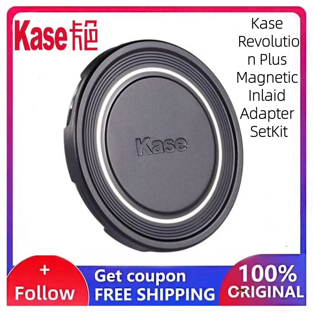 Kase Revolution Plus Magnetic Lens Cap Plus Kit (with Inlaid Ring) 49 52 58 62 67 72 77 82 95 112mm