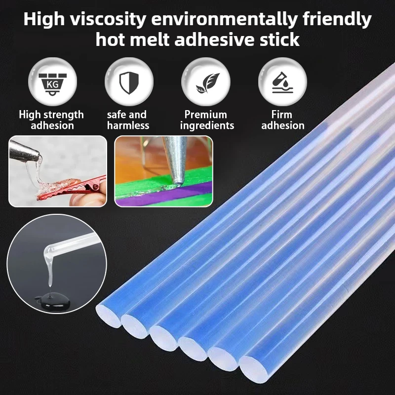 

Хит продаж, термоклей-карандаш, клей-захват, 7 мм, экологически чистый, прозрачный, высокой вязкости, не матовый