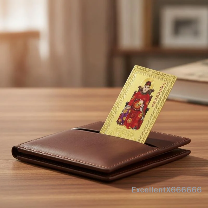 Exorcism Tai Sui Feng Shui Gold Card 1/3 Pcs Prayer Protection Safe Blessing Lucky  for Business People Carry Gift