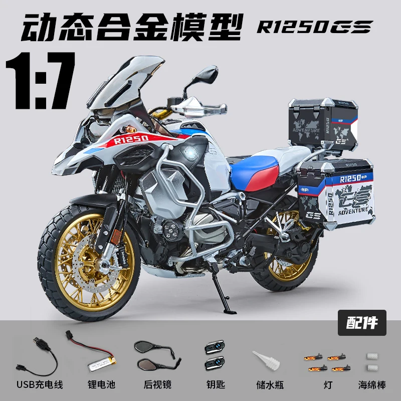 1:6 Scale Diecast BMW R1250 GS ADV Motorcycle Model