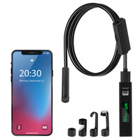 Waterproof Industrial Wifi Endoscope Camera 5.0MP 1200P 8MM Mini Lens for IPhone Android Phones PC USB Car Inspection Borescope