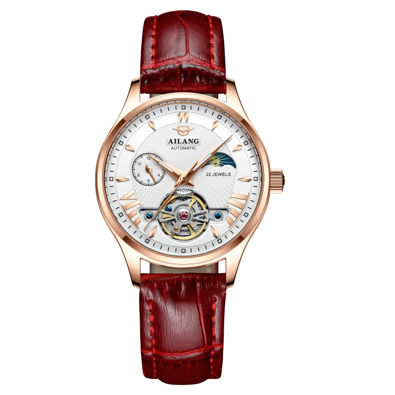 Female Watch Women Top Brand Luxury Fashion Moon Phase Waterproof Lady Automatic Mechanical Watches Reloj