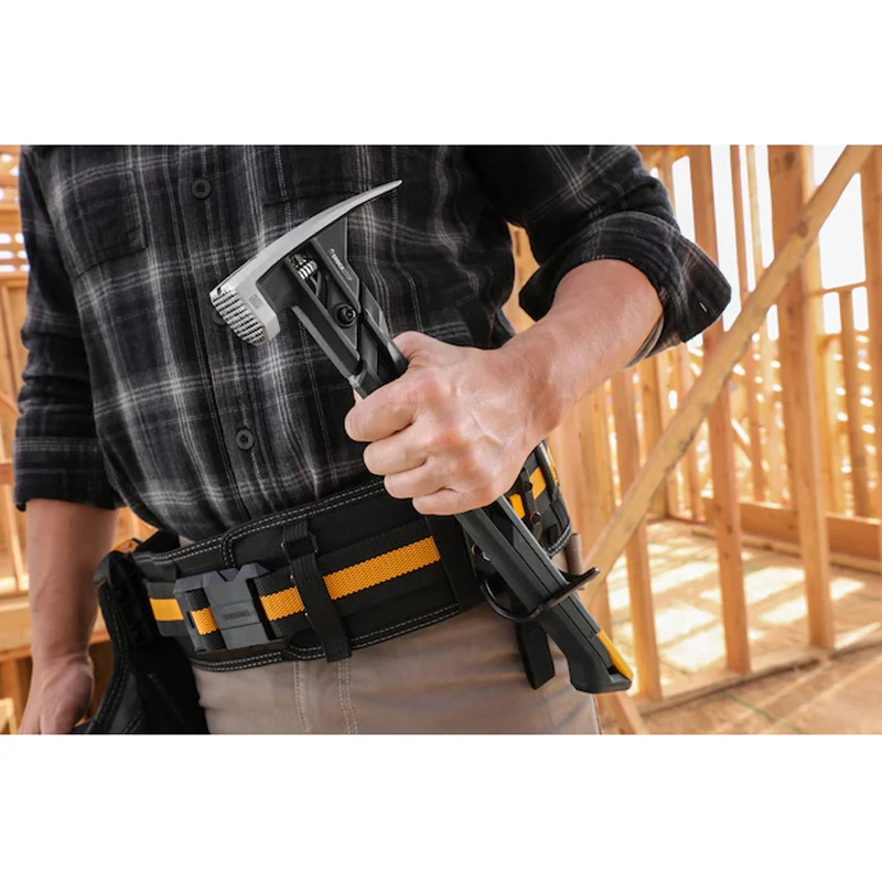 TOUGHBUILT Federdämpfender Hammer, Magnetischer Nagelrillenhammer, Stahlhammer mit Gummigriff TB-H1-1SBR-S20X TB-H1-1SBR-S24X – Detail 4