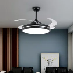 Modern Fan Ceiling Light Lamp Nordic Simplicity Living Room Bedroom Dining Room Integrated Home Ceiling Fan Lights with Remote