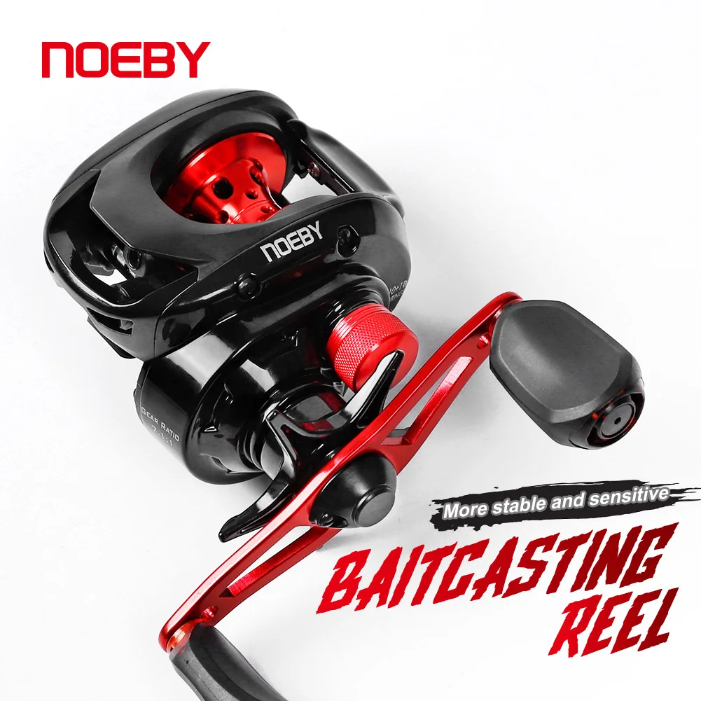 NOEBY Baitcasting Fishing Reel 7kg Darg 7.1:1 High Speed Ratio Ultralight Magnetic System Casting finesse Fishing Reels