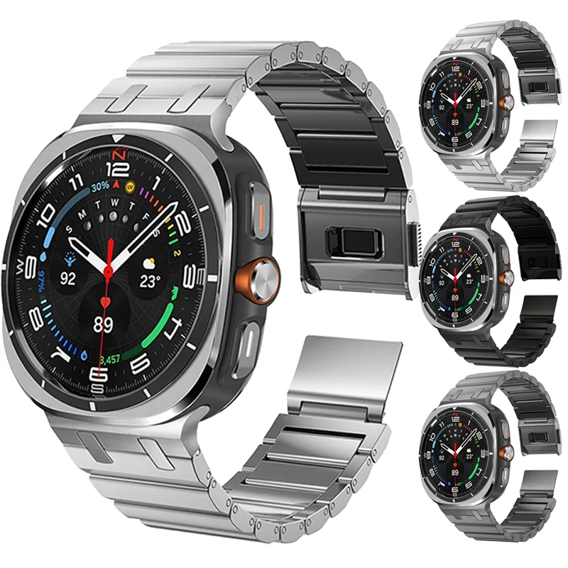 

Luxury Titanium Band Magnetic Strap for Samsung Galaxy Watch 7 Ultra 47mm Link Bracelet for SAMSUNG GALAXY ULTRA 47MM Men Correa