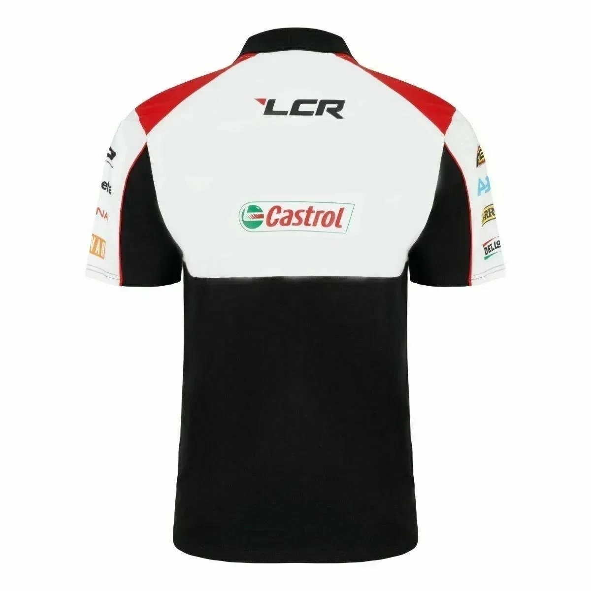 

2026 Honda LCR Castrol Motos Джерси Рубашка-поло на пуговицах с лацканами Мужская мотоциклетная гоночная команда Полиэстер Дышащий Не выцветает Белый