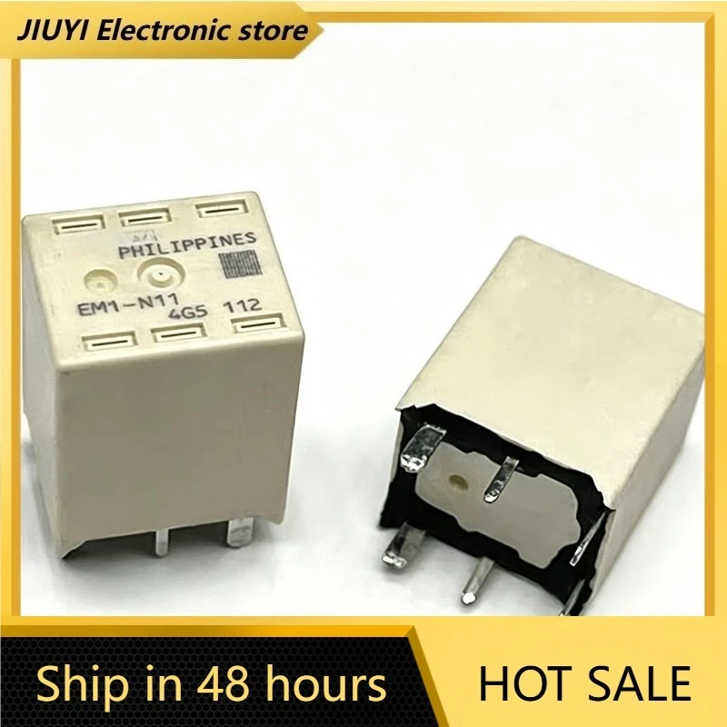 New 1pcs/lot 6 Pin Single Pole Double Throw Mini PCB Relay EM1-N11 Small Signal Control Electronic Switch Relay