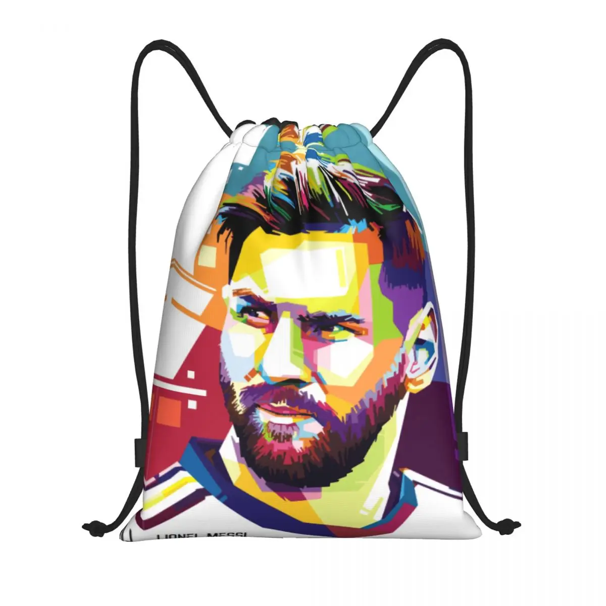 Argentina Lioneler And Messi (10) Drawstring Bags Gym Bag Graphic Vintage Backpack Humor Graphic Drawstring Backpack Firm