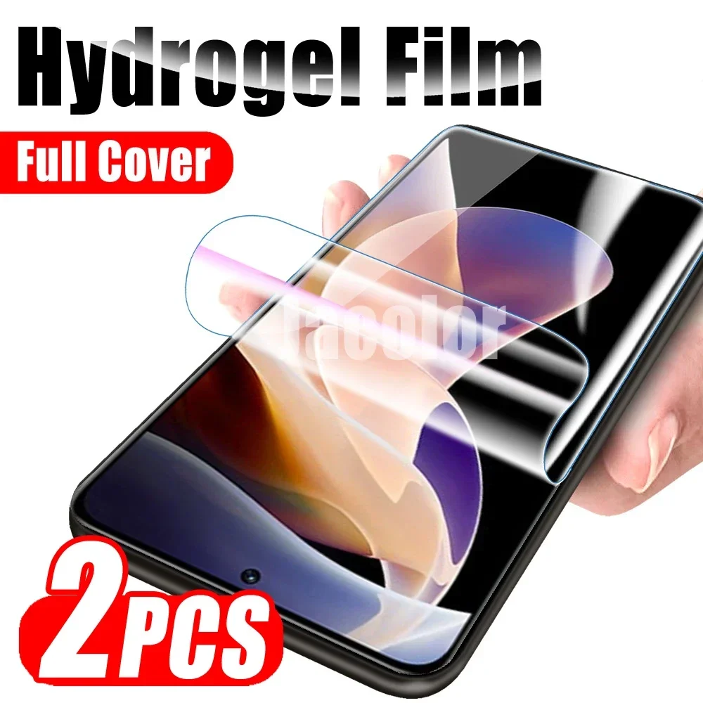 2pcs Hydrogel Film For Xiaomi Redmi Note 11 4G Pro Plus 5G For Note 11Pro Note11 Note11Pro 5 G Protection Screen Protectors 600D