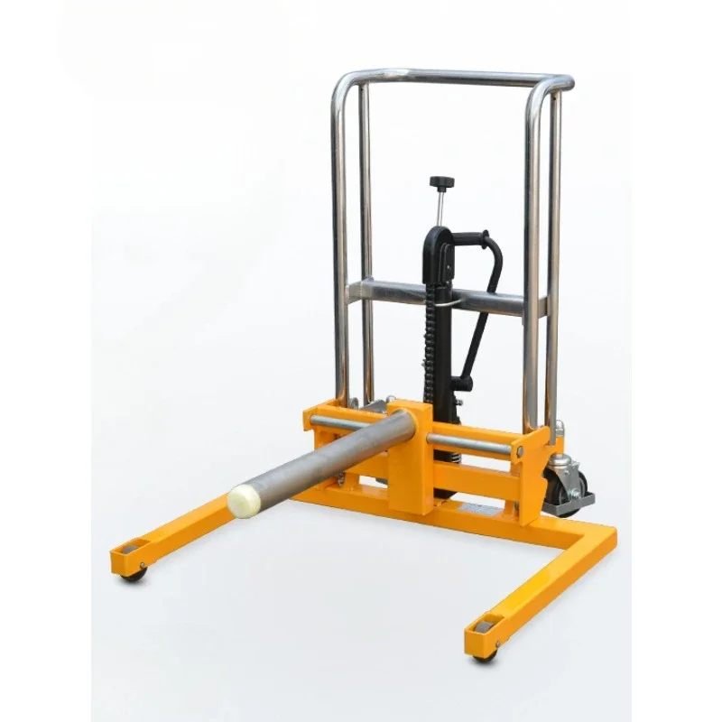 

Light manual hydraulic stacker small lift forklift mobile lift truck roll film lift truck