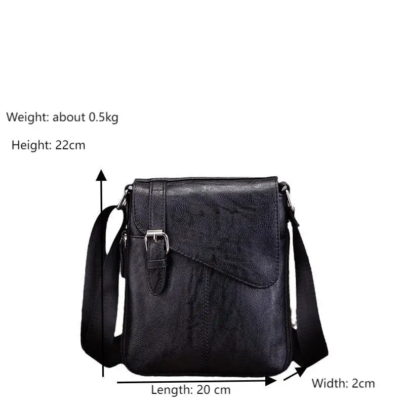 Men's Leather Messenger Bag Shoulder Crossbody Backpack Bags Purse for Women Vintage Anti-Theft Waterproof Casual Sling Bags