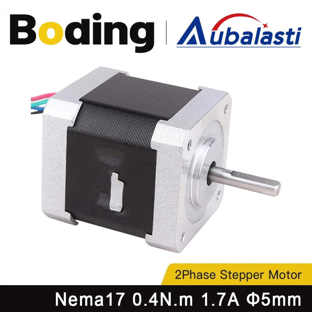 

Aubalasti 2Phase Nema17 Stepper Motor 0.4N.m 1.7A 40mm 4-lead for 3D printer CNC Engraving Machine