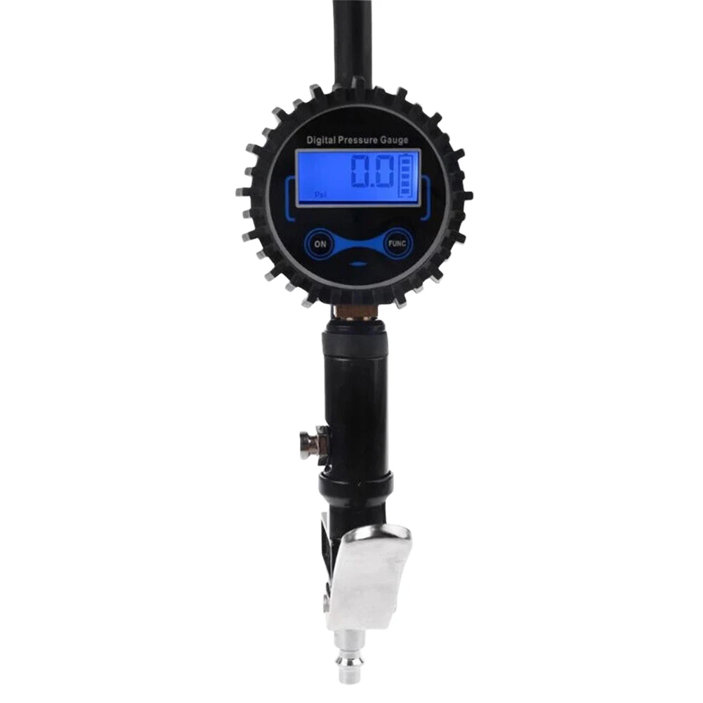 

Digital Air Compressor Aluminum Alloy Tyre Pressure Meter High Precision Air Line Clip-on Tyre Pump for Motorcycle Bicycle Auto