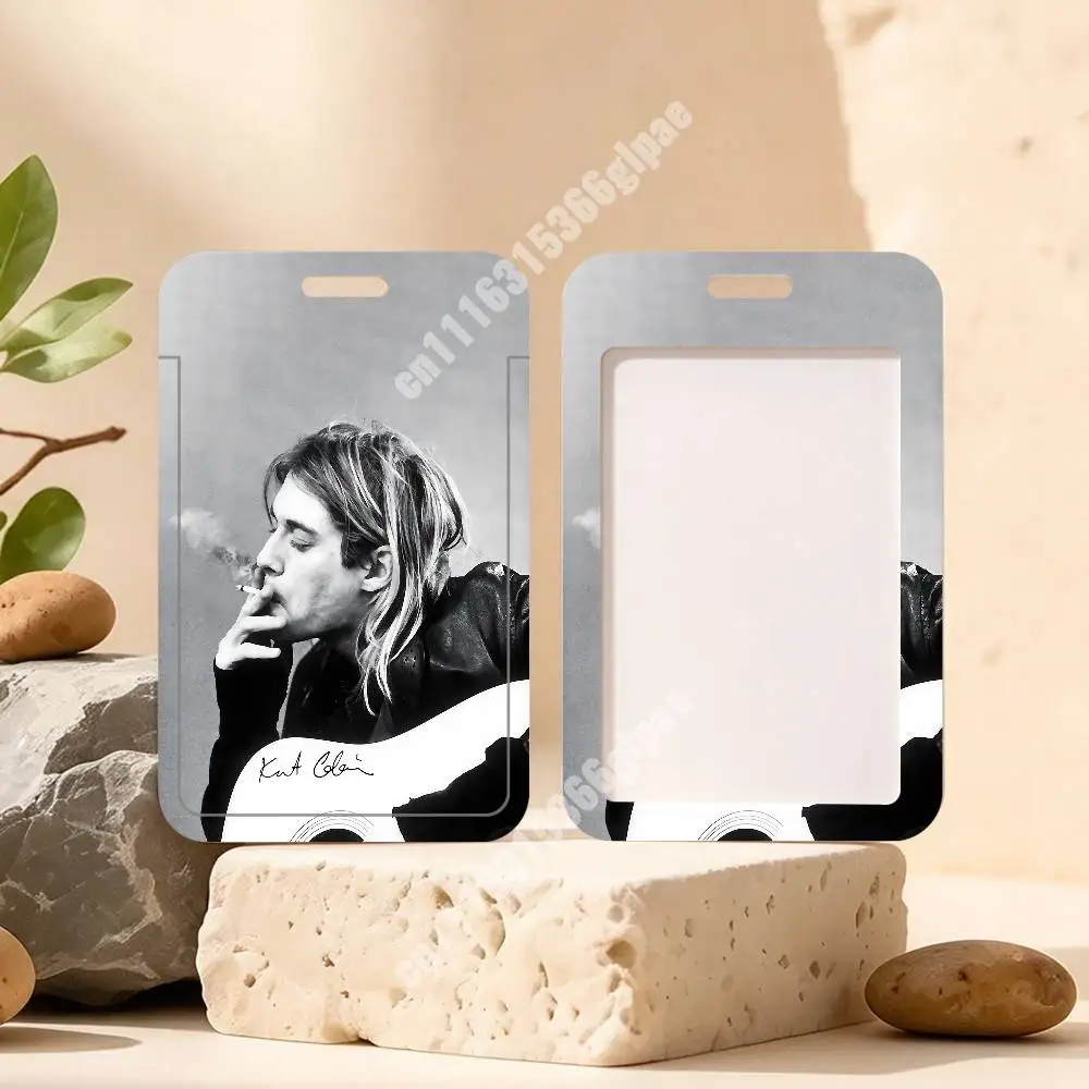 Kurt Cobain N-Nirvana Nevermind In Utero Plastic Card Holder Staff ID Card Clear Transparent Campus Access Name Tag view 5