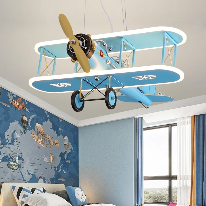 Nordic Airplane Pendant Lights, Nordic Home Decor, Indoor Pendant Lights, Children's Room Pendant Lights, LED Indoor Lighting