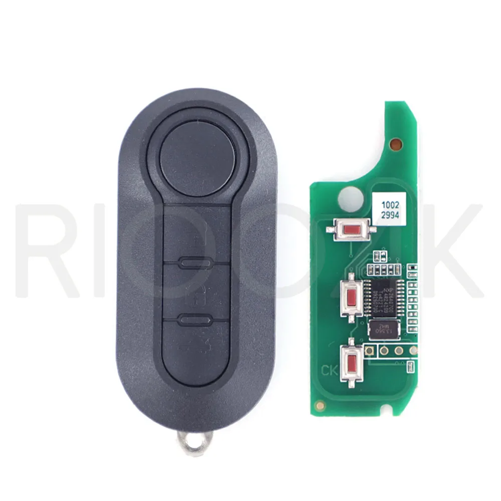 3Button Car Flip Remote Key for Fiat 500 Panda Punto Bravo Stilo Ducato 2016-2017 PCF7946 for D /M System