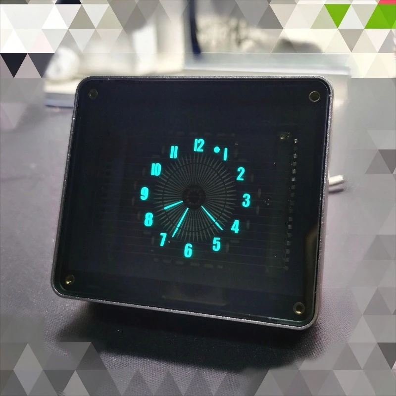 VFD Table Clock Luminous Plug in Desk Clocks Imitation Pointer Design Desktop Clock Study Bedroom Creative Decorative Clocks