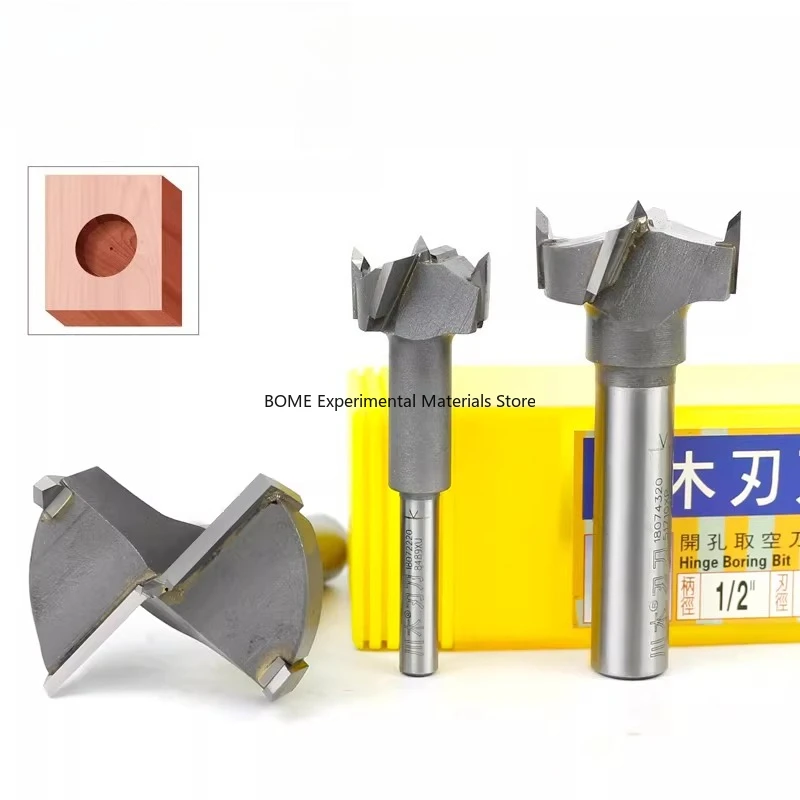 

1/2 Inch Alloy Drill Bit Woodworking Hole Cutter for Hinge Carving Machine