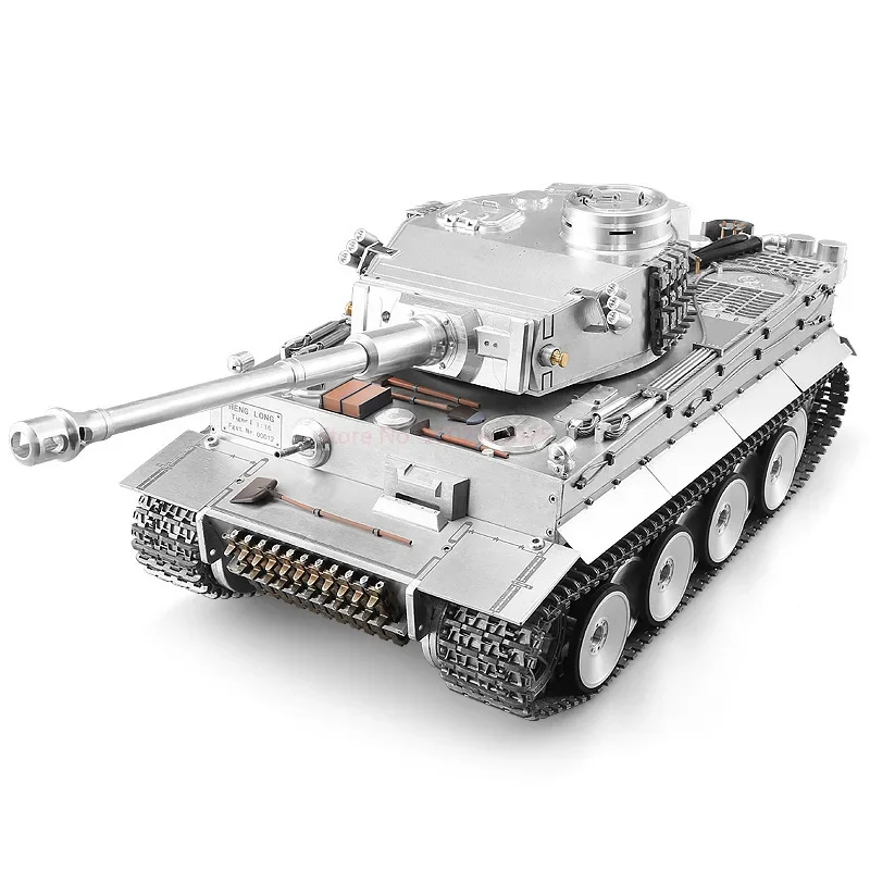 Heng Long-tanque de Metal Tiger I Rtr Rc 1/16 Pro, modelo Th05247, torreta de Metal, 3818