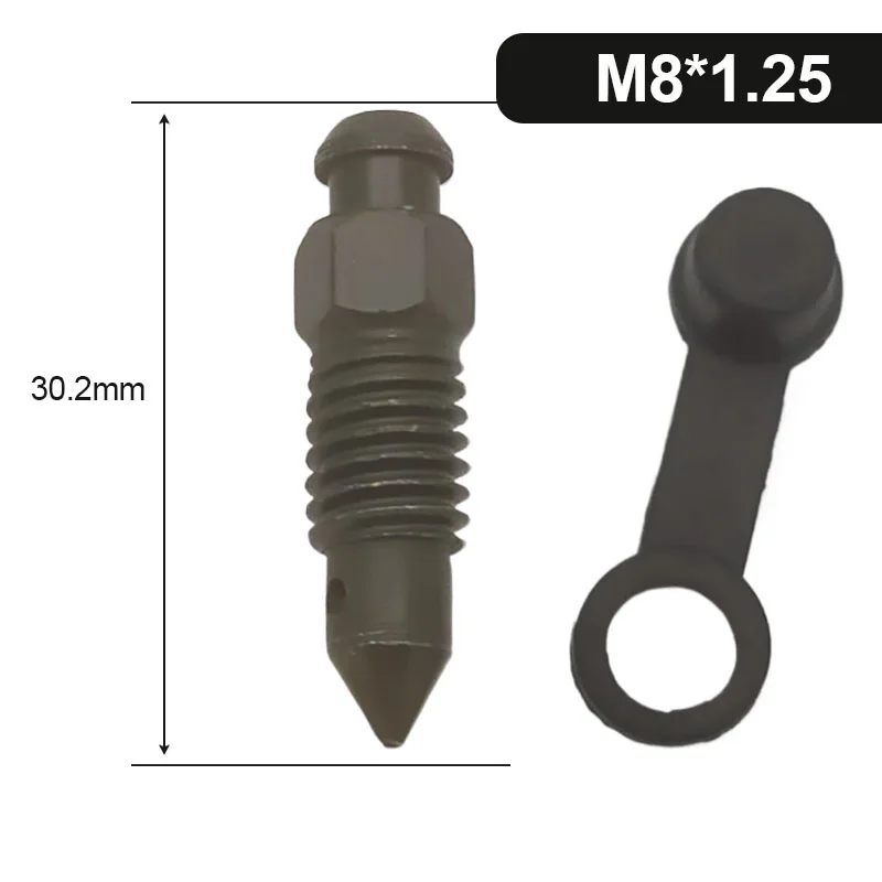 Motorrad-Bremszangen-Ölablass-Schrauben M8 M10 mit Gummikappe für Brembo-Bremszangen-Entlüftungsnippel-Bolzen – Detail 5