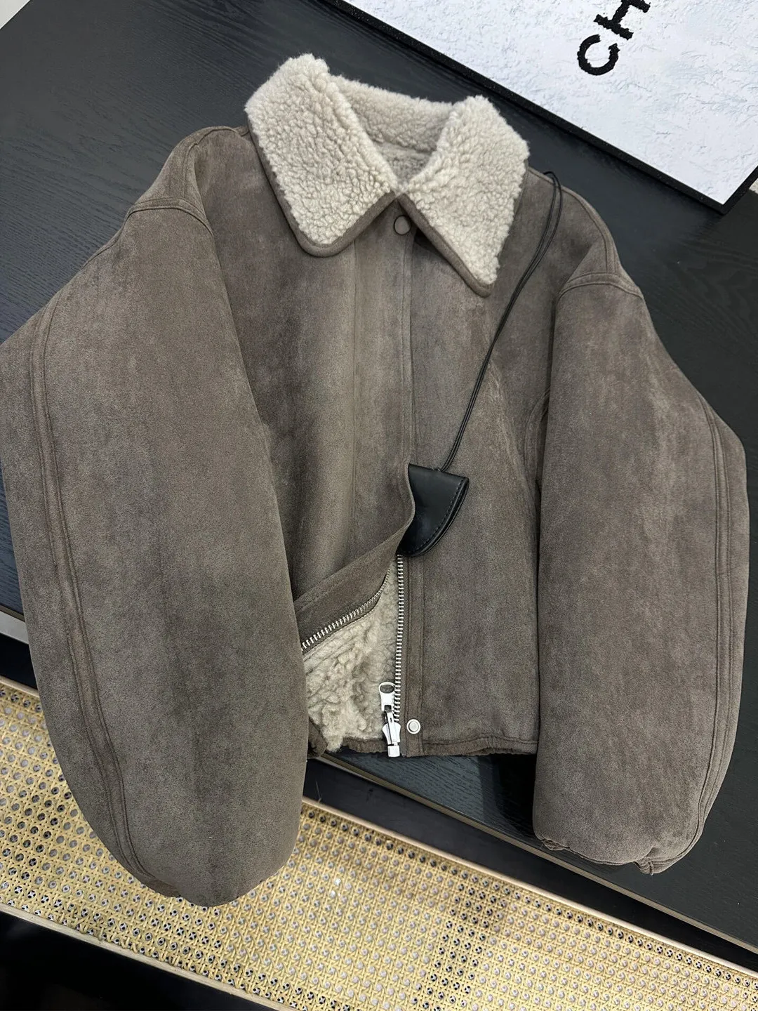 

Larger Size New Sle Suede Jaet Faionable Korean Lamb Fur Jaet Men's Loose Casual Cotton Coat Trendy Zipper Closure Wa...