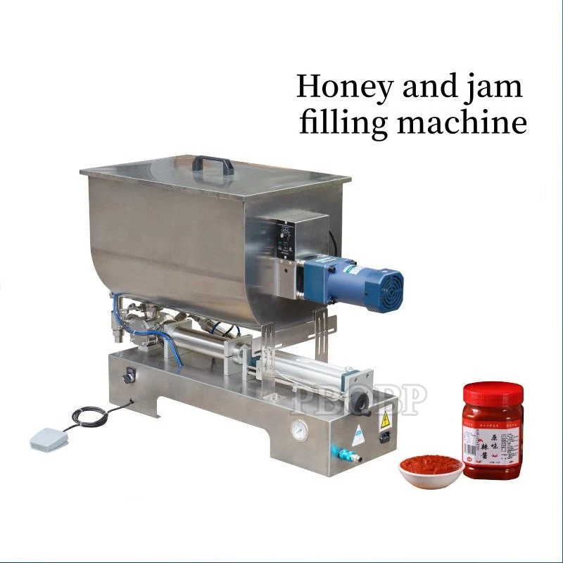 

PBOBP Semi Automatic Cream Oil Paste Juice Liquid Paste Filling Machine With Mixing Function