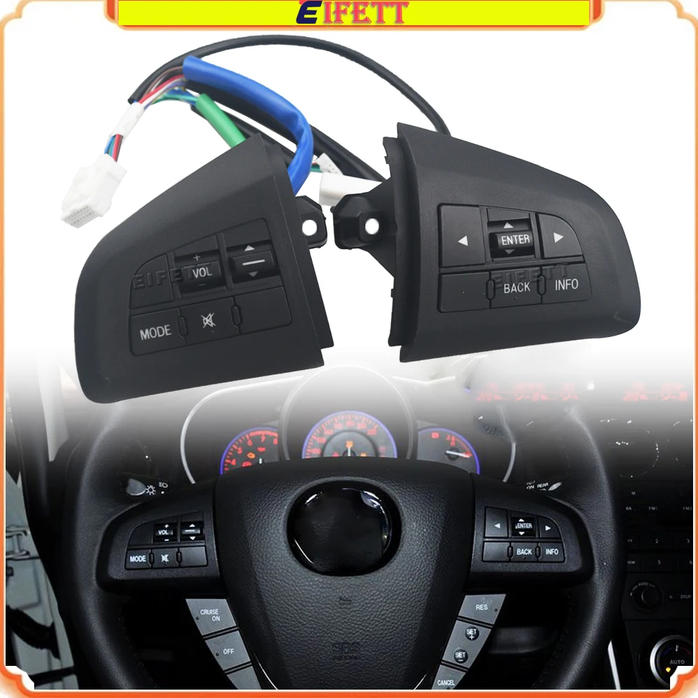 Car Volume Mode Multi-Function Steering Wheel Switch Control Buttons For Mazda 3 BL Mazda CX5 CX-7 2011 2012 2013 2014 2015