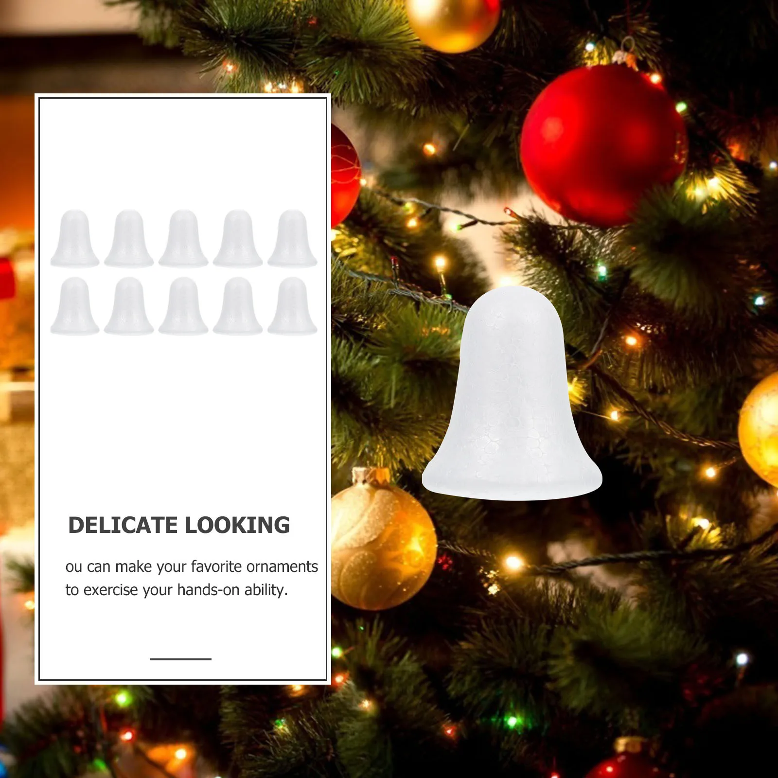 

10 Pcs Christmas Tree Ornaments Hanging Decor Pendants Hangings Xmas Decoration