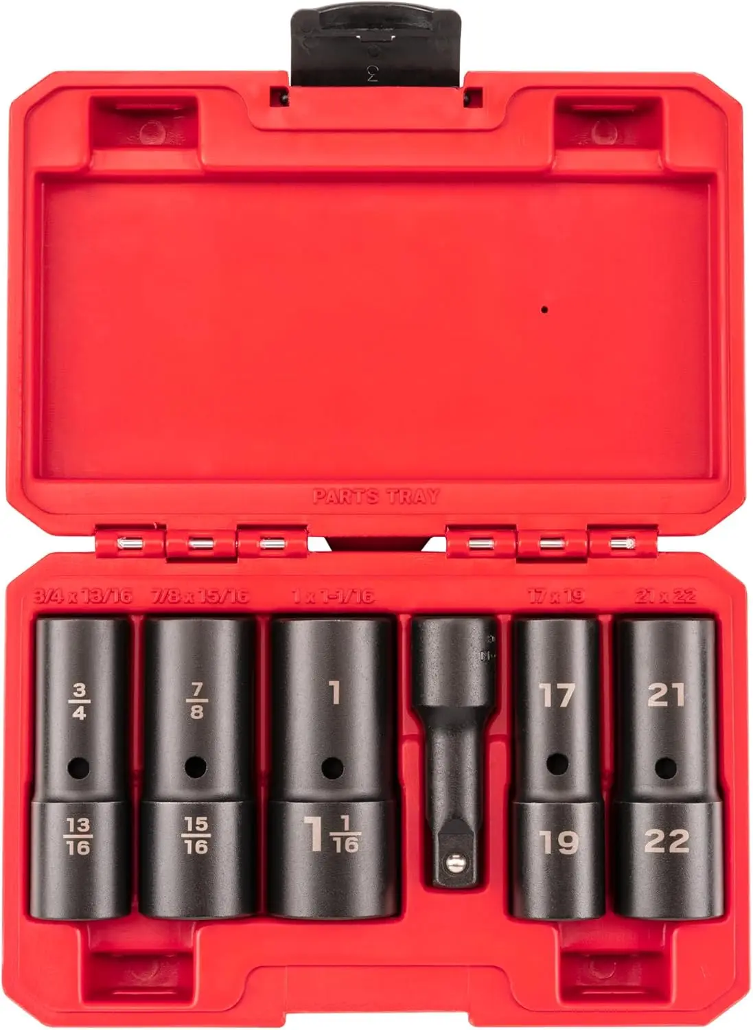 

1/2 Inch Drive Deep Thin Wall Impact Flip Socket Set with Case (6-Piece) | SIF92400