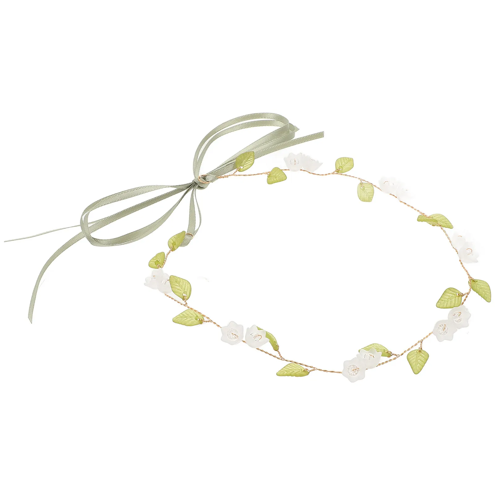 

Floral Headband Handmade Wedding Headpiece for Bride Bridal Hair Accessory Elegant Romantic Flower Crown