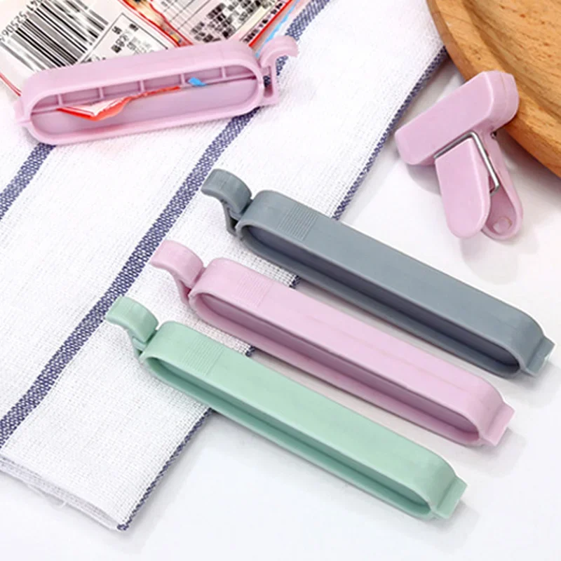 Clips portátiles para bolsas de almacenamiento, pinzas de plástico para mantener los alimentos frescos, herramientas de cocina