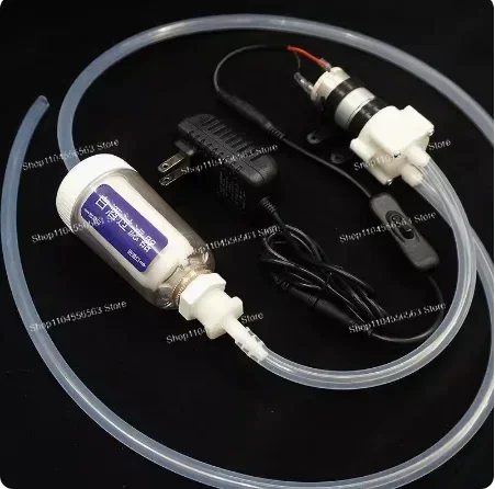 Electric Wine Filter Pump Ceramic Carbon for Home Brewing 0.2μm Filtration with Bottle Filler