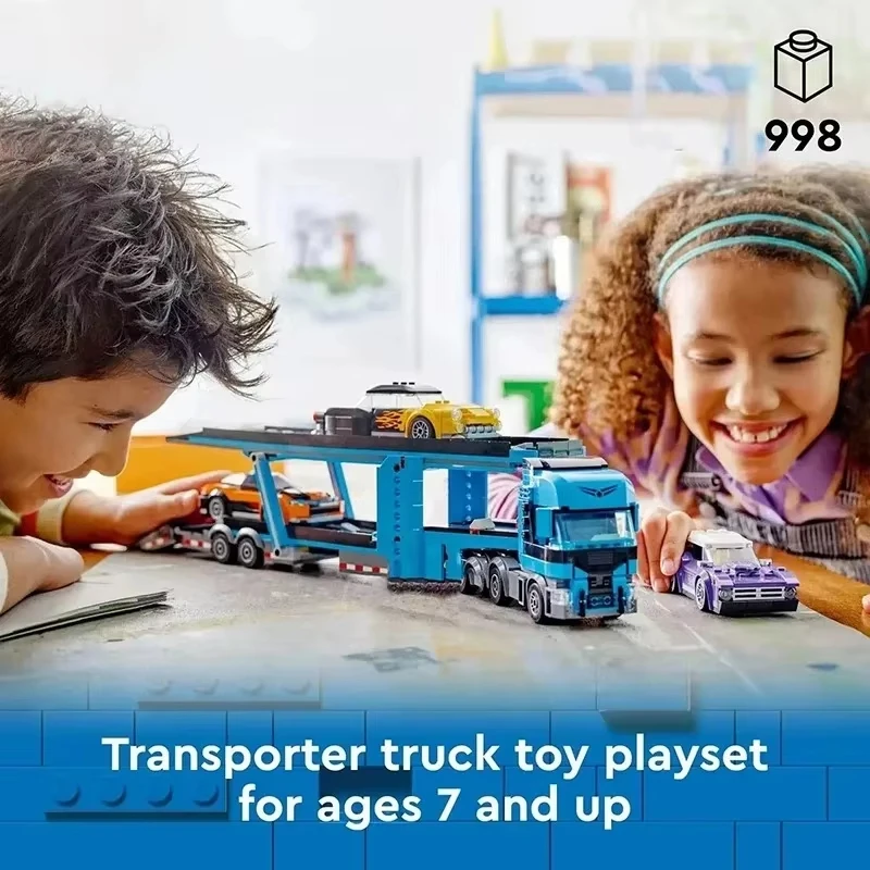 

Новинка 2025 года, 998 шт., спортивный автомобиль серии City, транспортный автомобиль 60408, креативный автомобильный строительный блок, набор игрушек, детский подарок на день рождения «сделай сам»