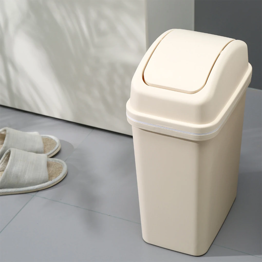 Premium Swing-top Kitchen Trash Can - Removable Lid Easy To Empty Swing-top Lid For Easy Living Room Swing Top Kitchen