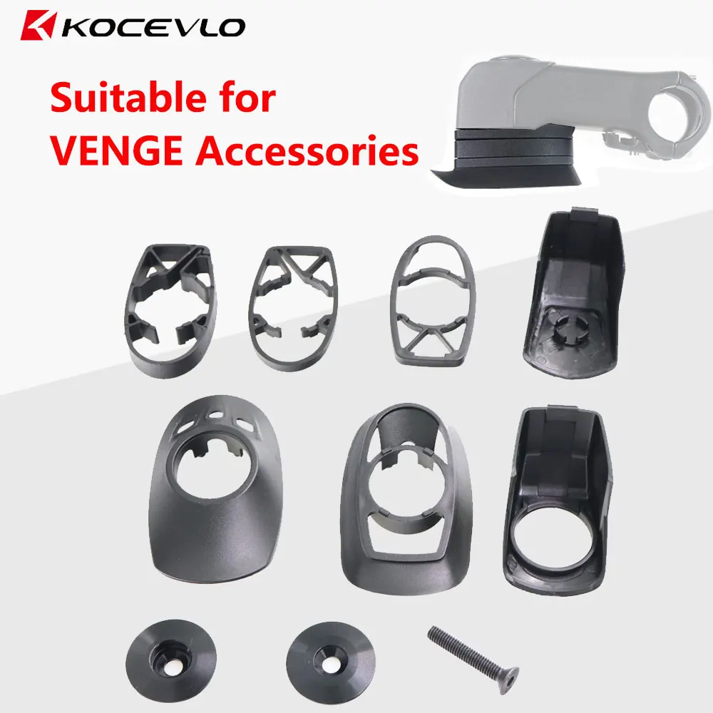 KOCEVLO Suitable for VENGE Stem Plastic Washer Cover Mounting Spacers Bicycle  Road Bike Handlebars SL7 Stem Accessories