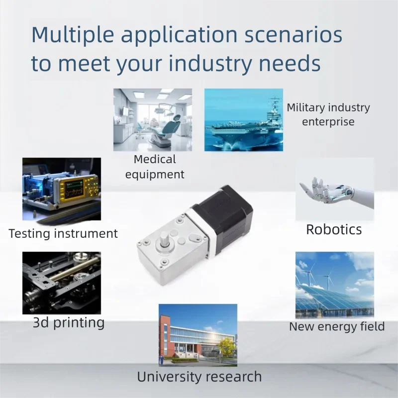 

Гибридный мини-шаговый двигатель UMOT с червячной передачей, 28 мм, NEMA11, высокомоментный червячный редукторный двигатель постоянного тока