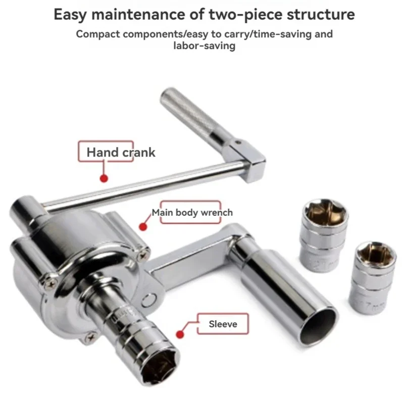 Car Tire Wrench Screw Removal Saving Wrench Off-road Vehicle Forced-force Cross Sleeve Tire Changing Tool