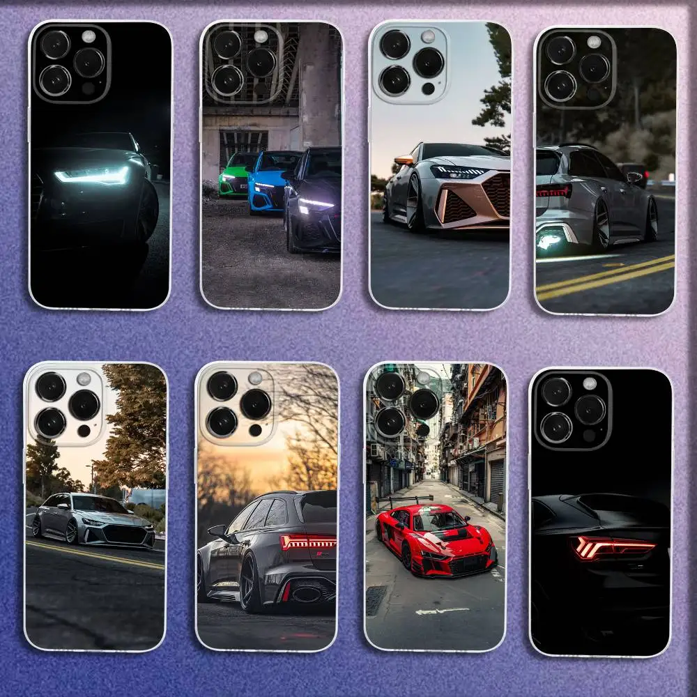 

Sport Car 6 A-AudiS Phone Case For iPhone 16,15,14,13,12,11 Plus,Pro,Max,XR,XS,Plus,E,Mini Transparent Cover